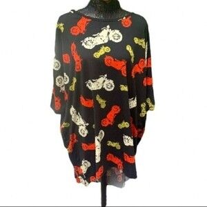 𝅺lularoe Irma short sleeve Tee shirt top motorcycle size XL